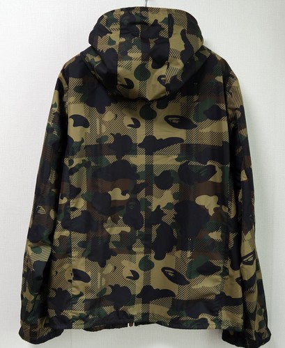 A Bathing Ape Bape Zipped Jacket Mens Large Authentic camo Windbreaker Hoodie - Picture 5 of 9