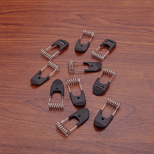 10 Pcs Black Spring Accessories Metal Clips Lighting Springs - Picture 4 of 12