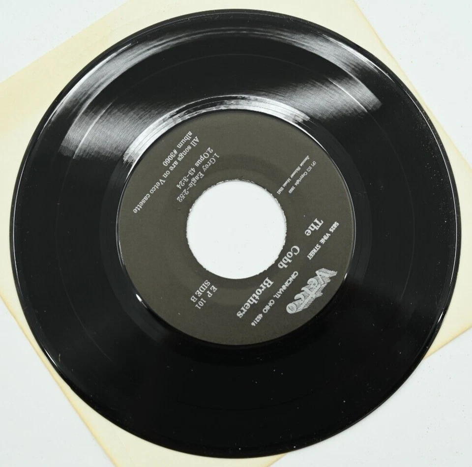 VETCO OH Bluegrass EP 45 THE COBB BROTHERS Last Bus From Toledo +3 RARE - Imagem 2 de 2