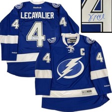 VINCENT LECAVALIER Signed Tampa Bay Lightning Reebok Jersey