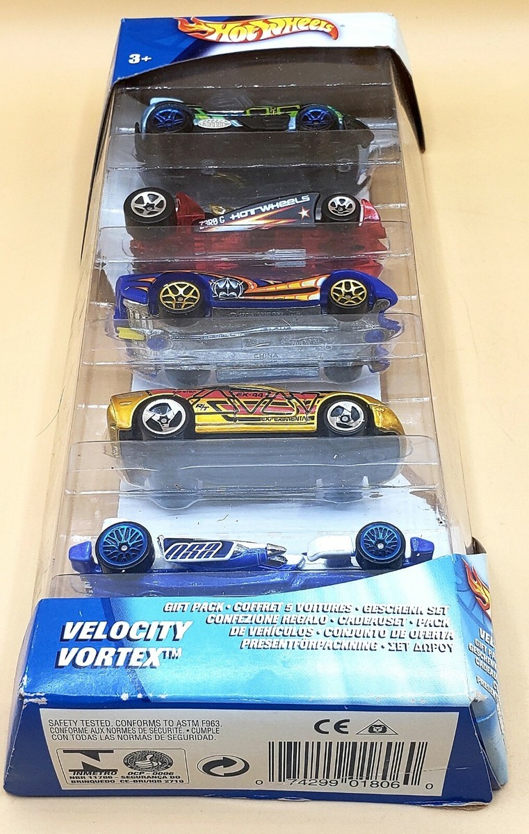 HOT WHEELS 1/64 5 CAR GIFT PACK VELOCITY VORTEX B3589 | eBay