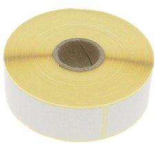 Etykiety 25 x 75 mm Thermo Direct 500 sztuk Biała etykieta Samoprzylepne Trwałe