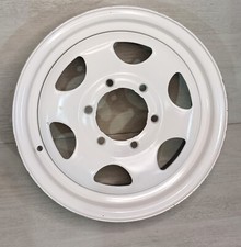 Cerchio Mitsubishi Pajero 15x6 Acciaio Ferro Cerchione Bianco Wheel .