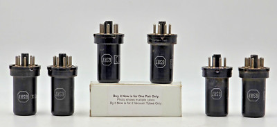 6SR7 2 Tubes New (New Old Stock) Test NEW 1 Year Warranty Metal 6SR7M VT-223