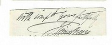John Sims Reeves Signed Clip / Autographed Opera Singer