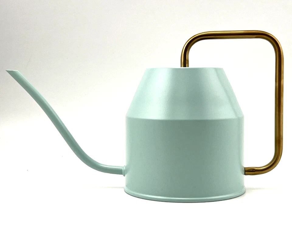 IKEA REGADERA, tarro cuello de cisne turquesa y mango dorado VATTENKRASSE nuevo Foto 2 de 4