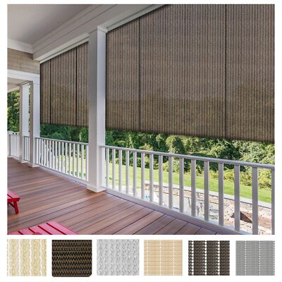 Roller up Shades Curtain Patio Deck Porch Pergola Balcony Backyard Outdoor-6FT