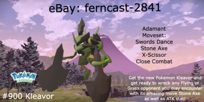 Pokemon Legends Arceus Shiny Kleavor Alpha Max Effort Fast Delivery
