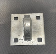 5" L x 5" W x 1/4" T Galvanized Steel Male T-Connector w 3/4" Tab