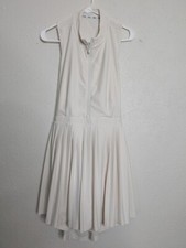 Prince Skort Dress Women XL White Open Back Pleated Pickleball Tennis Golf