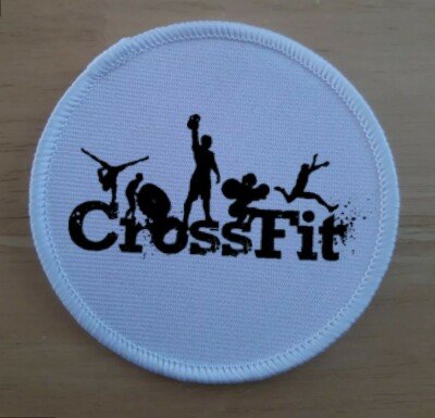 Crossfit fitness gym weights Patch Badge Patches Badges
