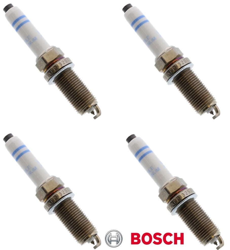 Set of 4 Spark Plugs BOSCH 8160 for Audi Volkswagen 1.8L 2.0L OEM # 06K905601B