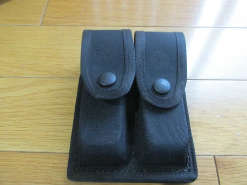 Gall’s Gear Double Magazine Leather Pouch Nickel Snaps G5427 MINT & COOL POW-image