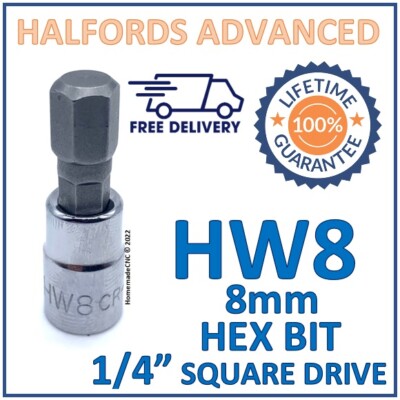 Adattatore Per Prese Halfords Advanced Da 1/4 Femmina A 3/8 Maschio - Nuovo, Acciaio Cromo Vanadio