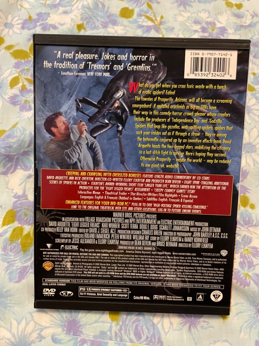 DVD Eight Legged Freaks David Arquette Kari Wuhrer Scott Terra