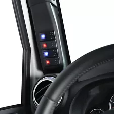 Fit 2011-2018 Jeep Wrangler JK Light Switch Panel A-Pillar Switch Pod+ 4x Switch