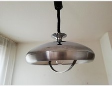 Chrom Lampe 70er Jahre Space Age Pendel Lampe Design Deckenlampe 