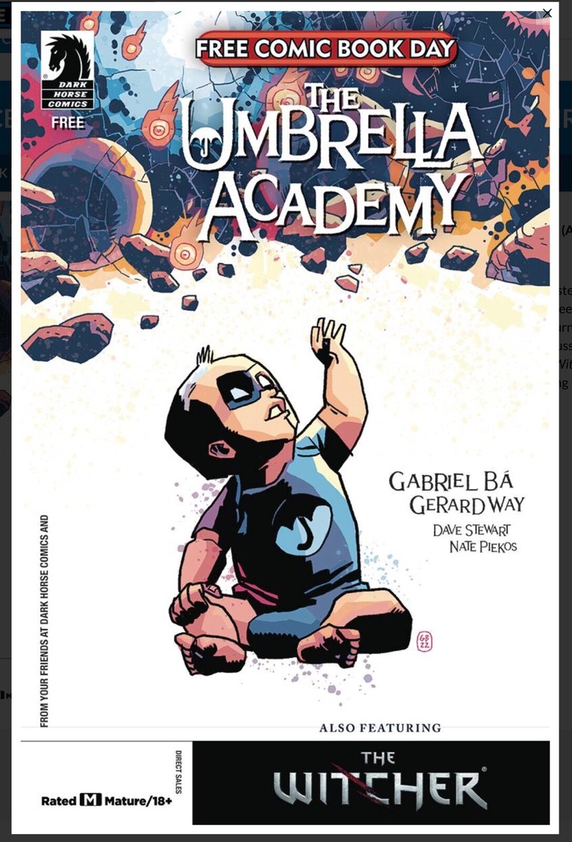 Umbrella Academy free comic book day issue FCBD 2023 NEW Gerard