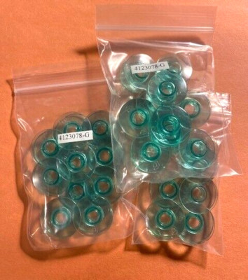 25 - Green Bobbins for Viking Husqvarna Sewing Machine 4123078G fit Groups 5-6-7
