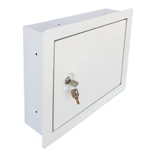 Heavy-Duty In-Wall Safe with Key Lock for Secure Storage, Wall Safe Box