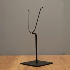 15"high "Y" Metal display Stand for tribal masks & other Art objects -6x6" base