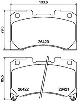 Hella Pagid 8DB 355 041-061 Bremsbelagsatz, Scheibenbremse FüR Toyota