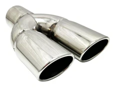 Exhaust Tip 2.50 Inlet 3.00 X 2.50 Outlet 10.00 long WD-OVAL30010-250-HP-SS Dual