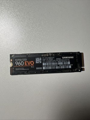 Samsung 960 EVO Internal SSD 500GB NVMe M.2 - (MZ-V6E500BW)
