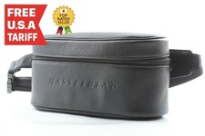 Very RARE TOP MINT HASSELBLAD Genuine Leather Black Waist Case Bag From JAPAN