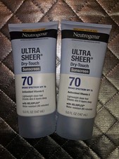Neutrogena Ultra Sheer Dry-Touch SPF 70 Sunscreen 70 Lotion 5 oz Lot Of 2