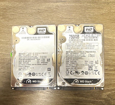 WD Black WD7500BPKT 750GB 2.5" SATA  LOT OF 2 OEM LOW HOURS!!!
