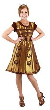 elope Doctor Who Gold Dalek Dress Medium / Small