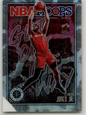 2019-20 Hoops Premium Stock Derrick Jones Jr. Get Out The Way Holo #4 Miami Heat
