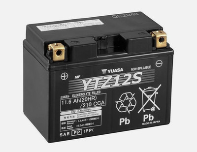 Yuasa YTZ12S 12V Hochleistungs Wartungsfreie Motorradbatterie