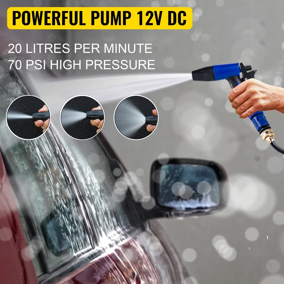 Washdown Pump 5.5 GPM Deck Wash Pump Kit 12 V 70 PSI Boat Marine Yacht - Image 2 of 4