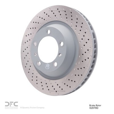 Dynamic Friction Company 62402070D Dfc Geospec Coated Rotor   Drilled