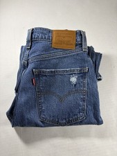 Levi  s Premium 70s High Rise Flare Bottom Denim Blue Jeans Women  s Sz 27