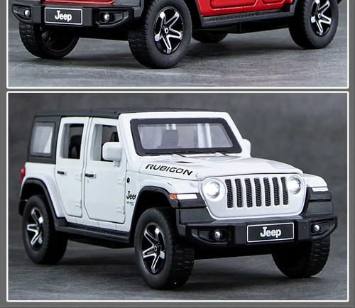 1:32 Jeep Wrangler Rubicon Diecast Car Model Simulation Sound Light Kids Gift - Picture 19 of 23
