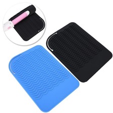 Silicone Hair Straightener Heat Resistant Cover Wrap Travel Hair Curler Non slip