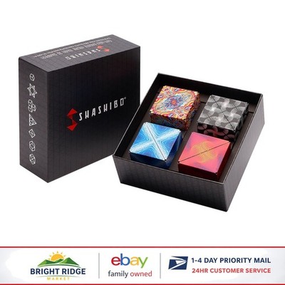 Magnetic Puzzle Box, 4 Unique Shapes for Mind-Challenging Play
