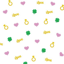 St. Patrick'S Day Shamrock Table Confetti, St. Patrick'S Day Engagement Paper Co