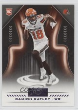 2018 Panini Playbook Rookies Purple Damion Ratley #118 0w8