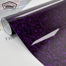 5912in Forged Carbon Fiber Vinyl Wrap Car Vinyl Wrap Decal Sticker Film Purple