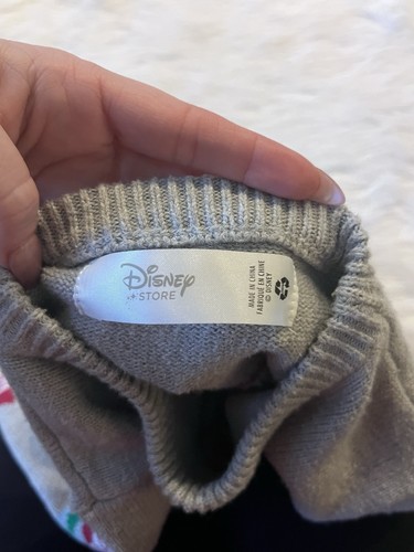 Disney Store Mickey Mouse Holiday Fairisle Sweater Size 7/8 - Picture 3 of 4