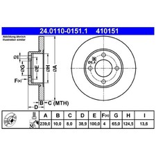2x Bremsscheibe vorne für Seat Cordoba 6K1 6K5 Ibiza 2 | 873250