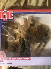 2001 Gi Joe 155 Howitzer Cannon Gunner 