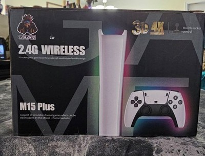 SJGAM M15 Plus 2.4GHz Wireless Controller White Double Rocker Control