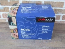 NEW POLK AUDIO RC55i 2 Way PREMIUM WHITE In Wall 5.25 " SPEAKER  Pair SET OF 2