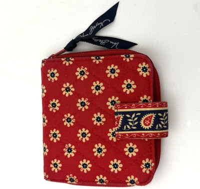 Vera Bradley Mini Zip Wallet Americana Red READ