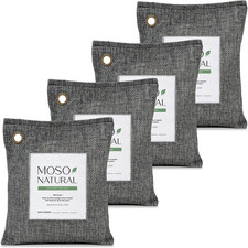 Air Purifying Bag 200G 4 Pack Premium Charcoal Odor Absorber, Car Odor Elimina